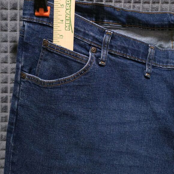 Bootcut Relaxed Fit Jeans Mens 48x30 Med Wash High Rise Stretch Comfort Western - Picture 8 of 16
